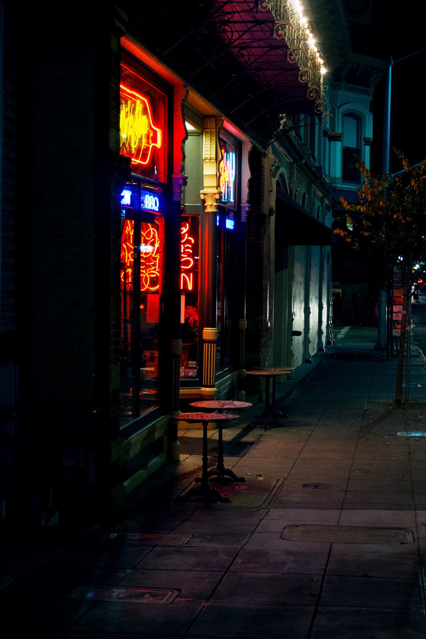 A Bar at Night in Napa